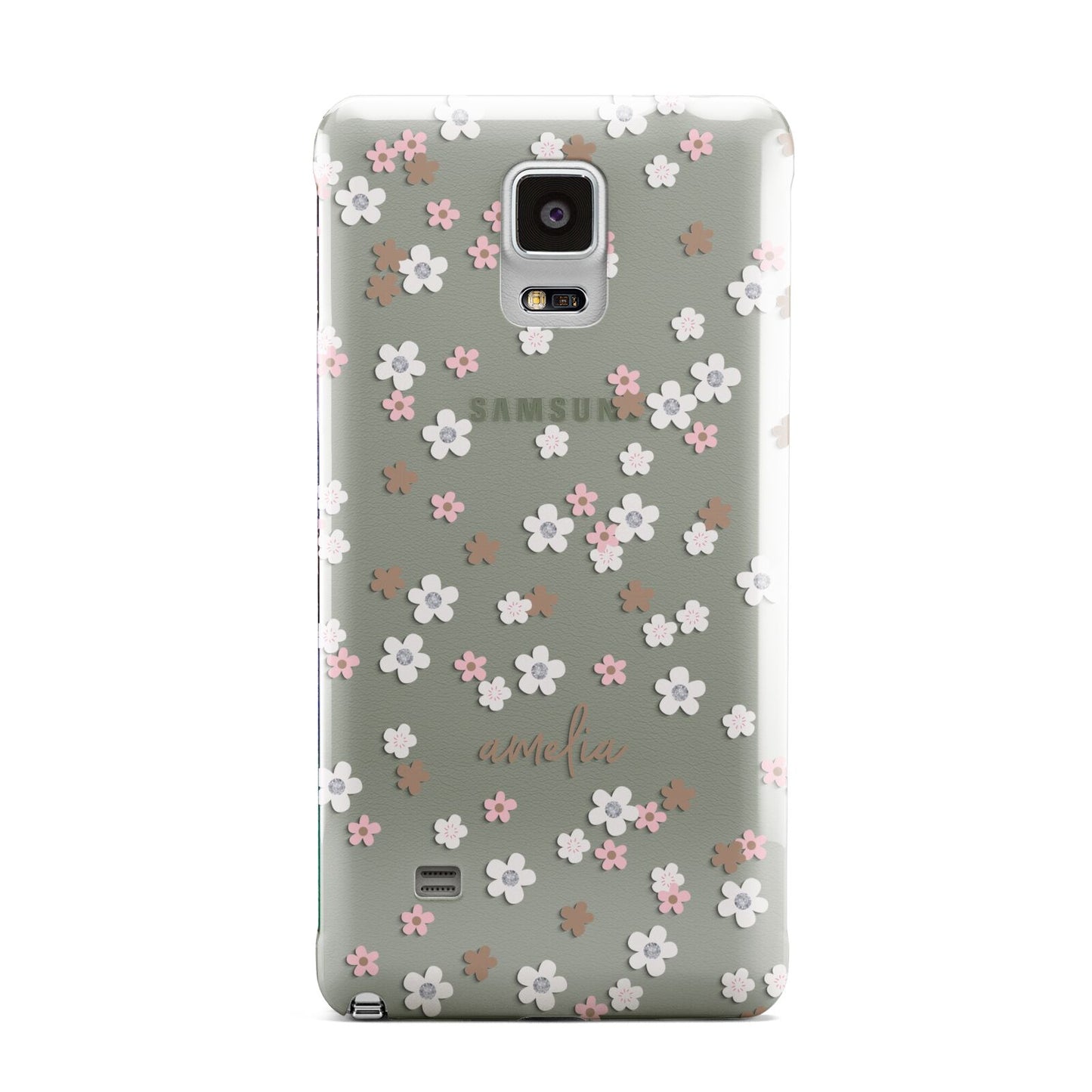 Cherry Blossom with Name Samsung Galaxy Note 4 Case