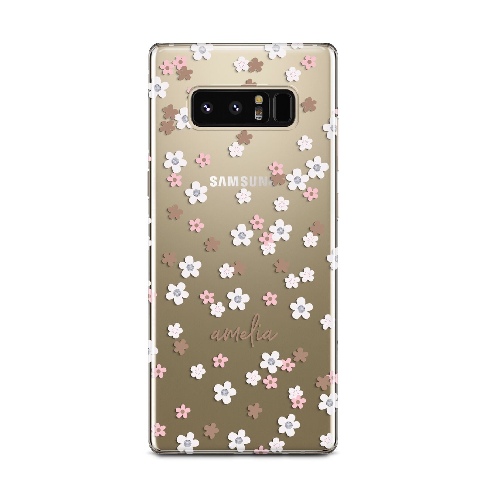 Cherry Blossom with Name Samsung Galaxy Note 8 Case