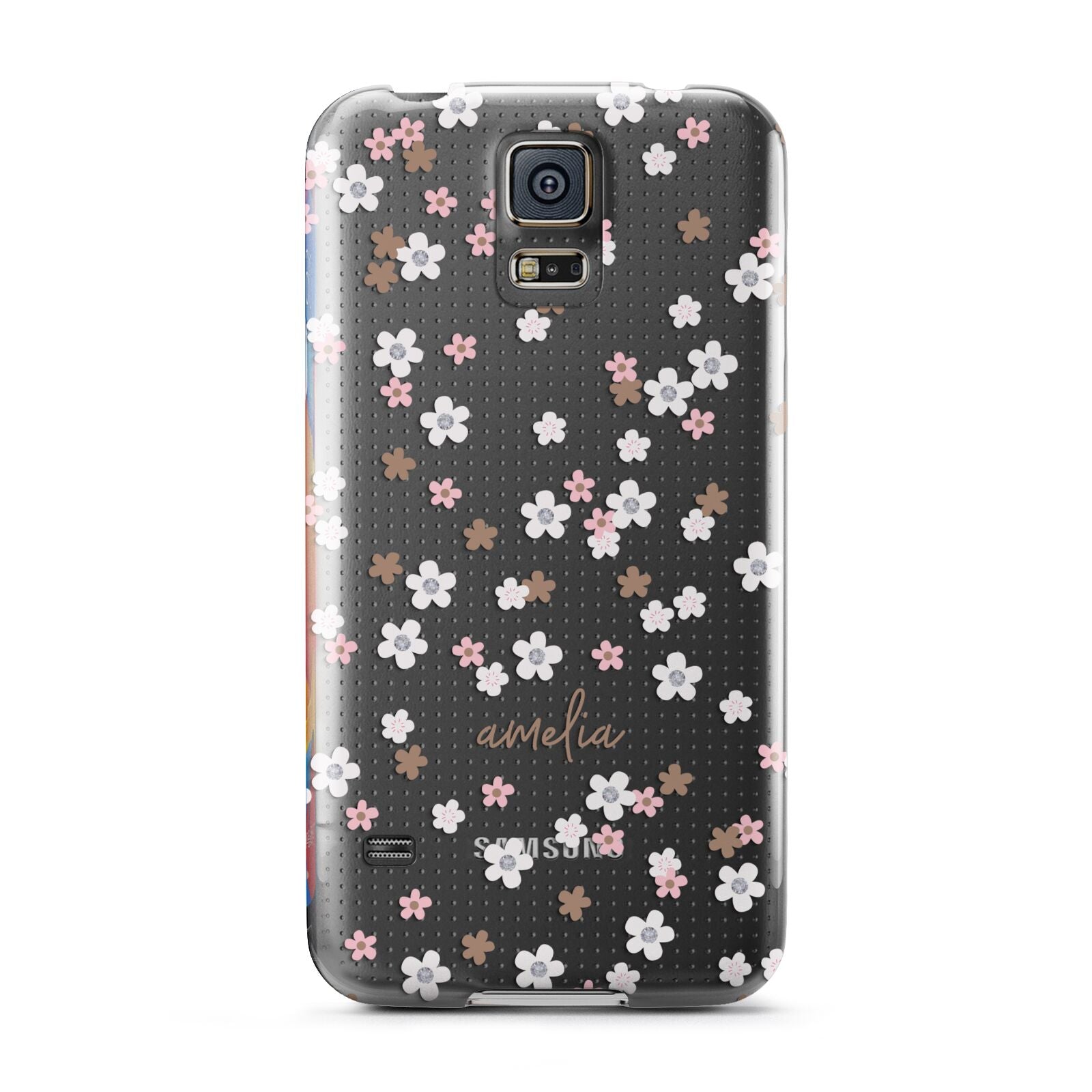 Cherry Blossom with Name Samsung Galaxy S5 Case