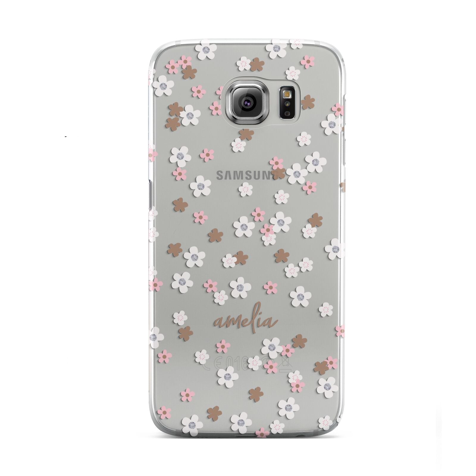 Cherry Blossom with Name Samsung Galaxy S6 Case