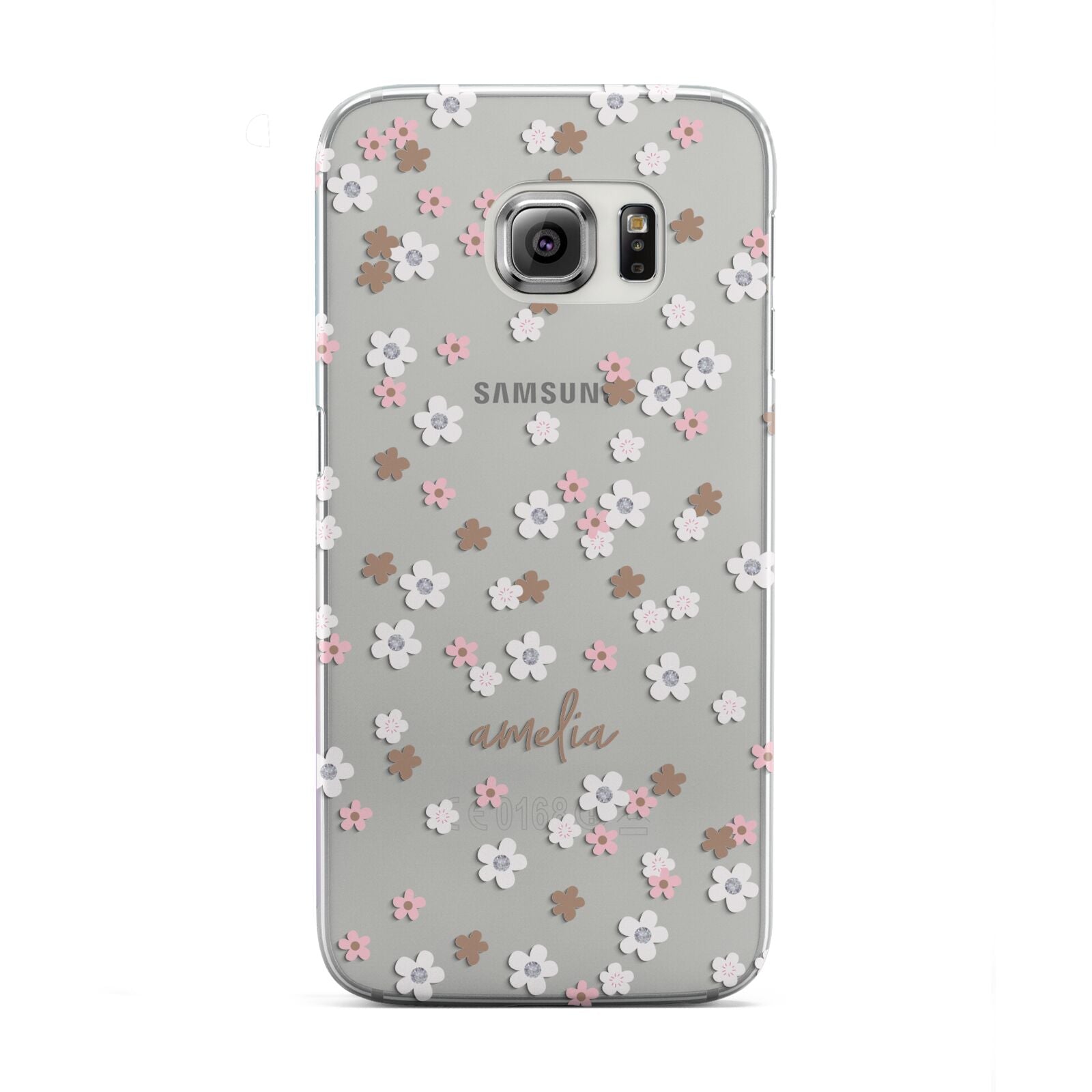 Cherry Blossom with Name Samsung Galaxy S6 Edge Case