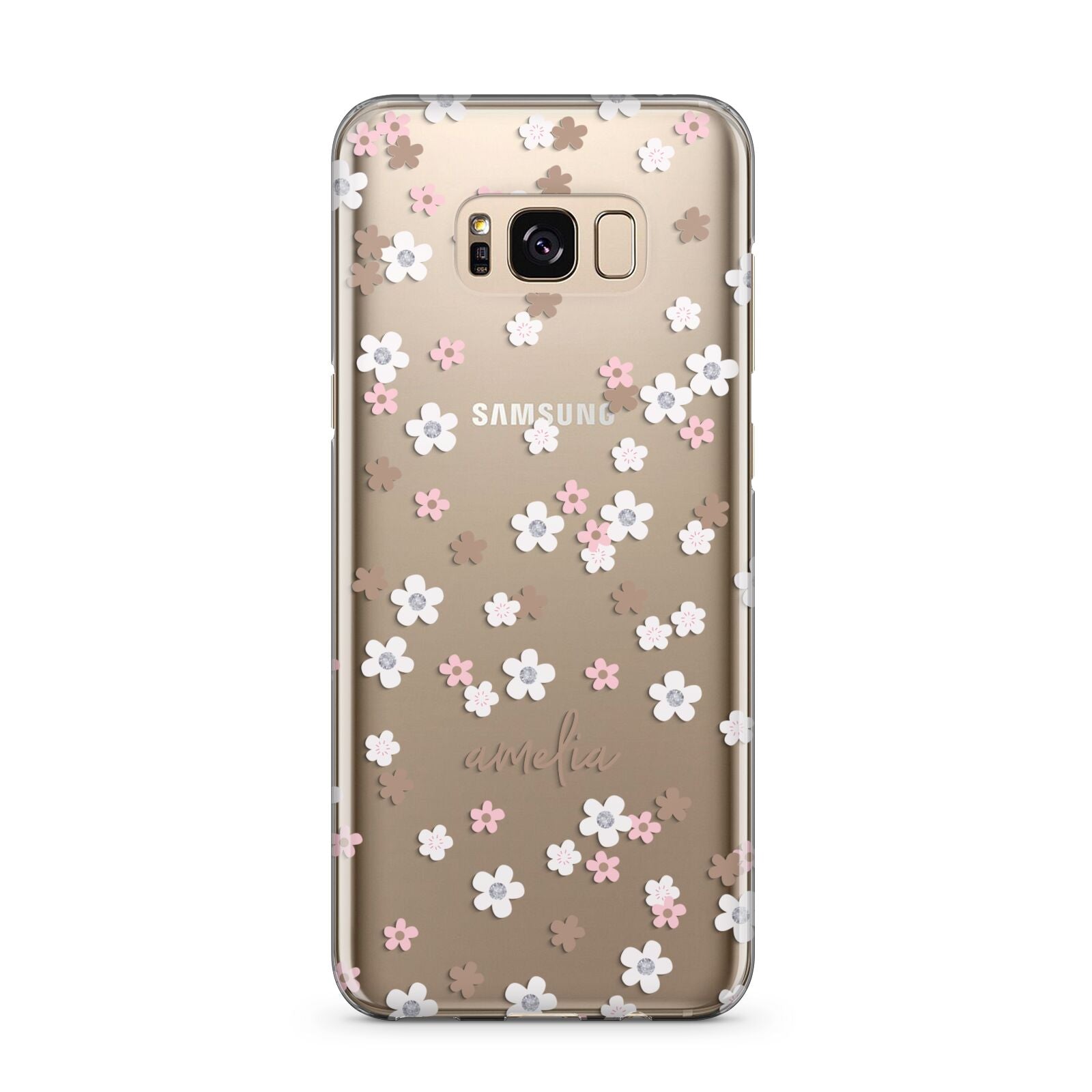 Cherry Blossom with Name Samsung Galaxy S8 Plus Case