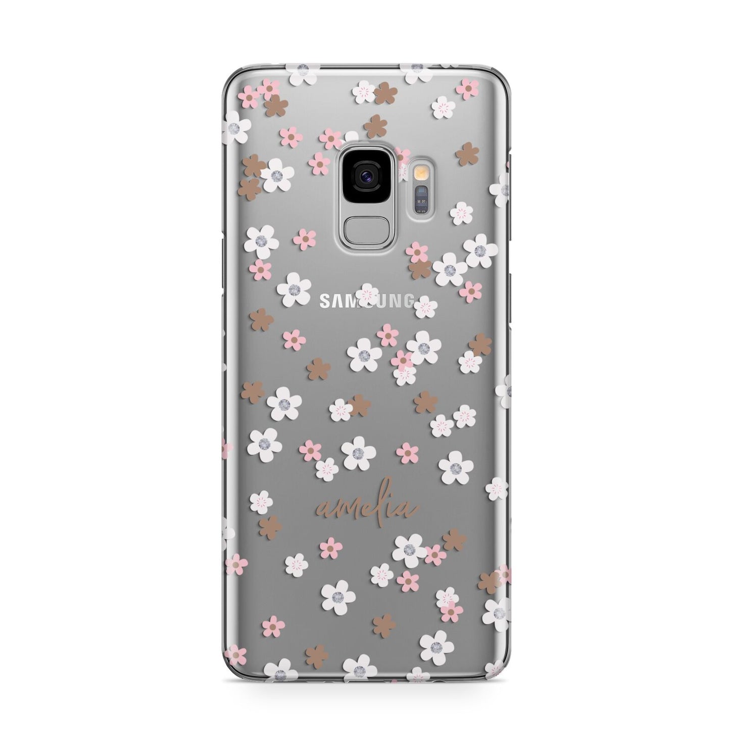 Cherry Blossom with Name Samsung Galaxy S9 Case