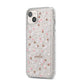 Cherry Blossom with Name iPhone 14 Plus Glitter Tough Case Starlight Angled Image