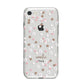 Cherry Blossom with Name iPhone 8 Bumper Case on Silver iPhone