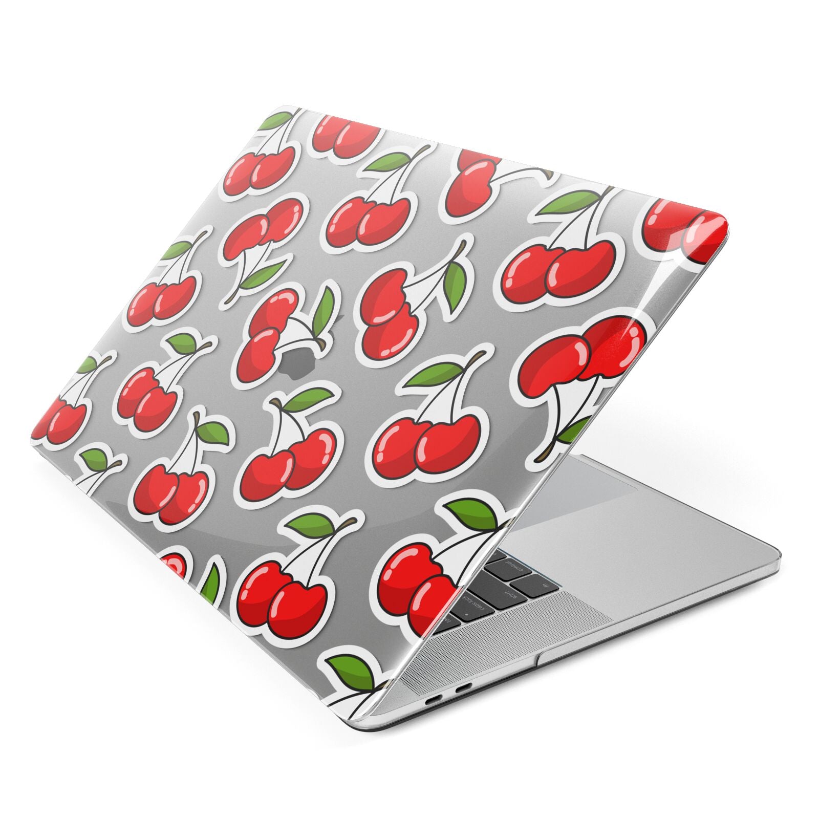 Cherry Pattern Apple MacBook Case Side View