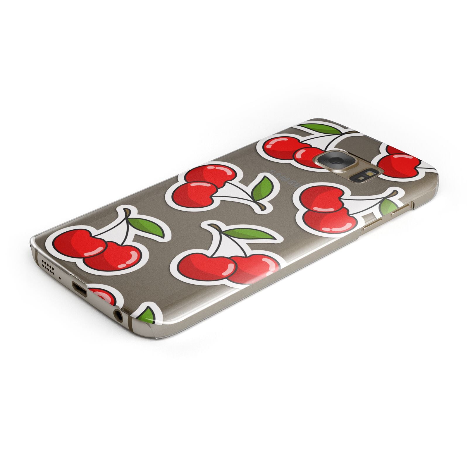 Cherry Pattern Samsung Galaxy Case Bottom Cutout