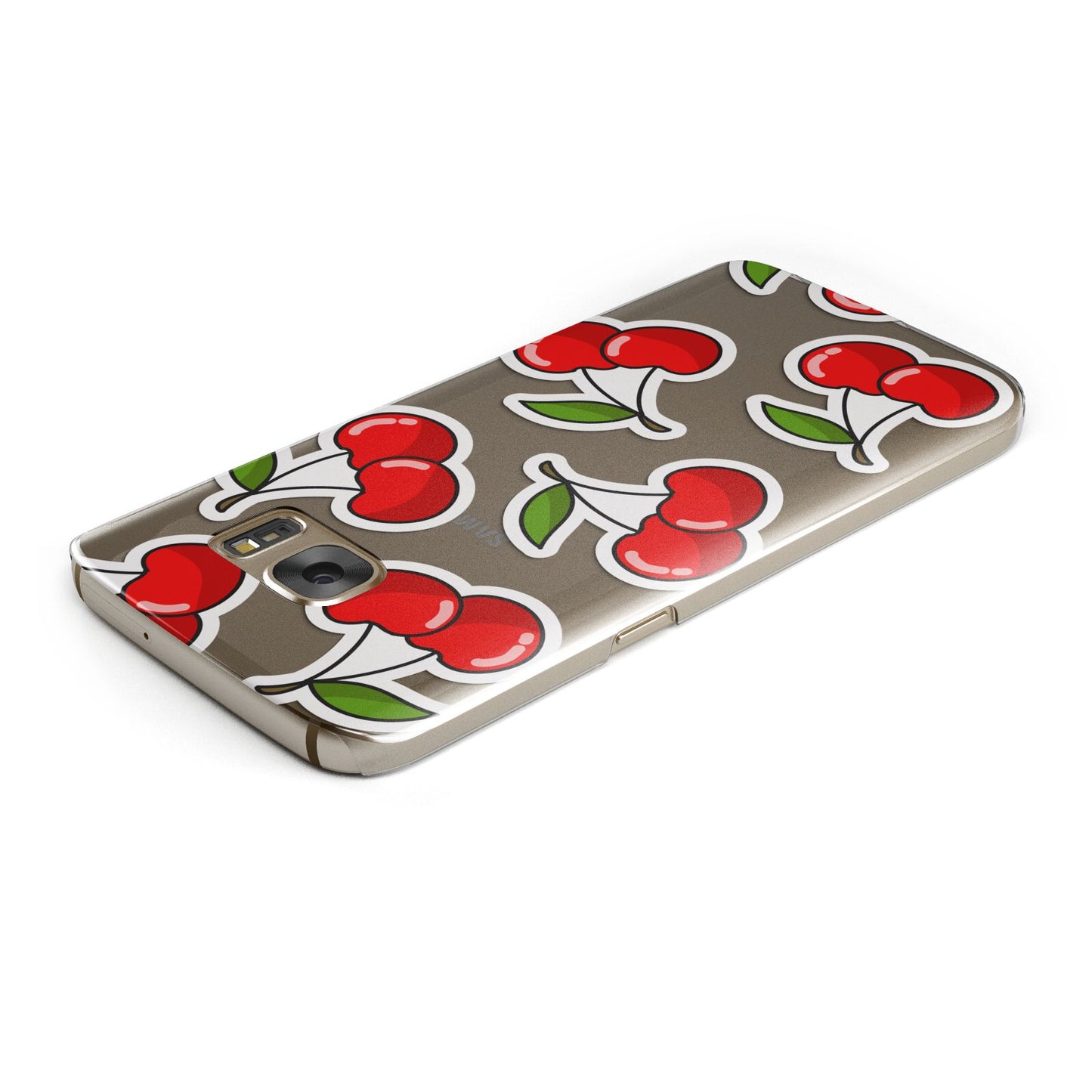 Cherry Pattern Samsung Galaxy Case Top Cutout