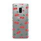 Cherry Samsung Galaxy S9 Plus Case on Silver phone