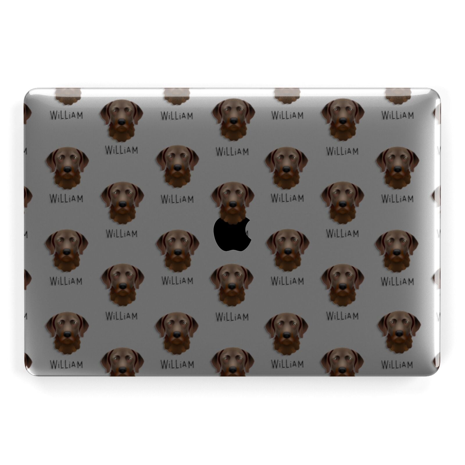 Chesapeake Bay Retriever Icon with Name Apple MacBook Case