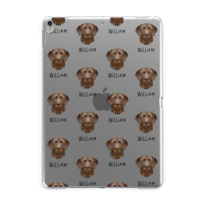 Chesapeake Bay Retriever Icon with Name Apple iPad Silver Case