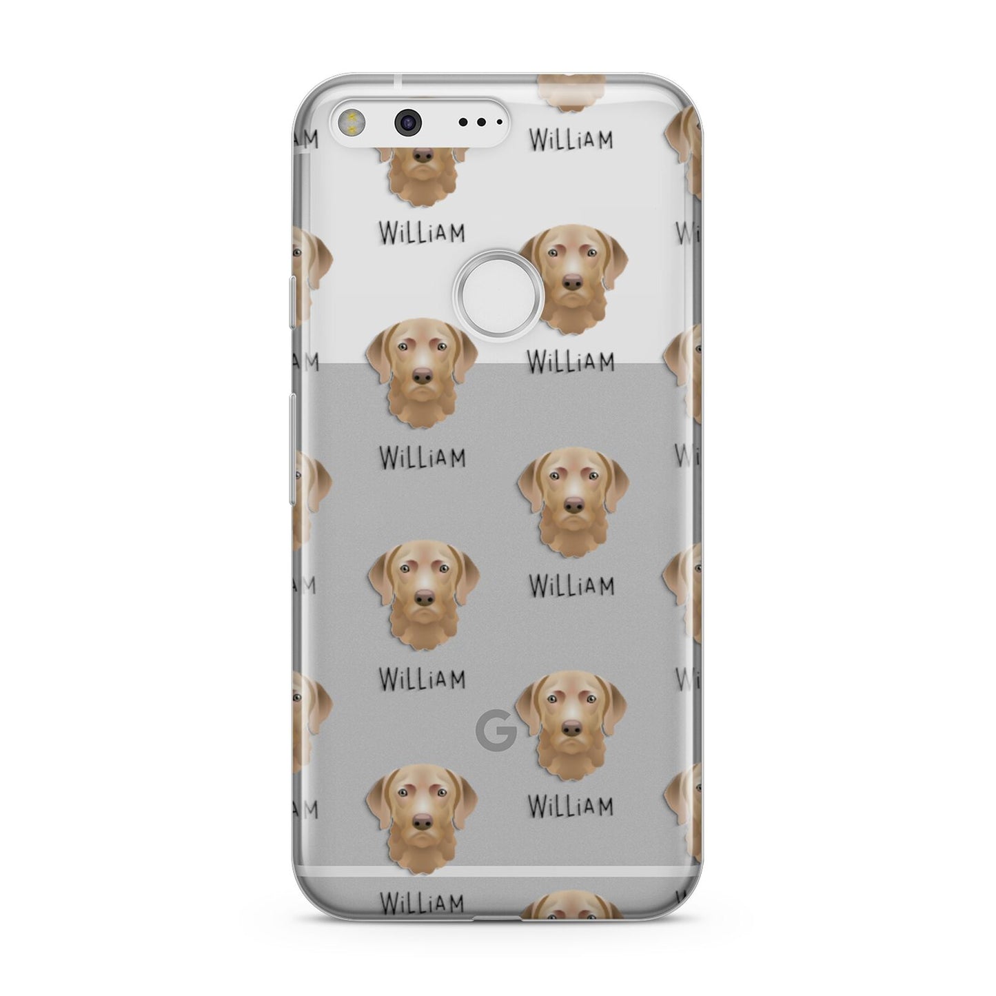 Chesapeake Bay Retriever Icon with Name Google Pixel Case