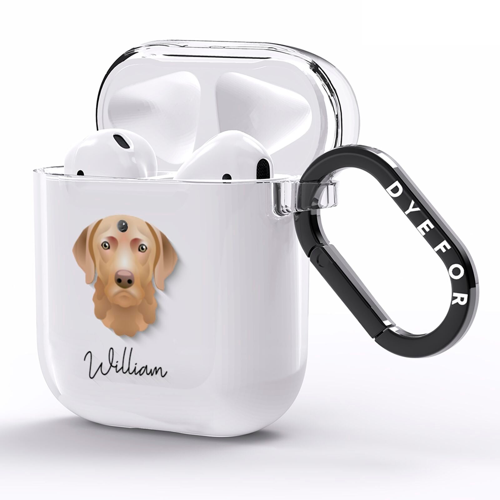 Chesapeake Bay Retriever Personalised AirPods Clear Case Side Image