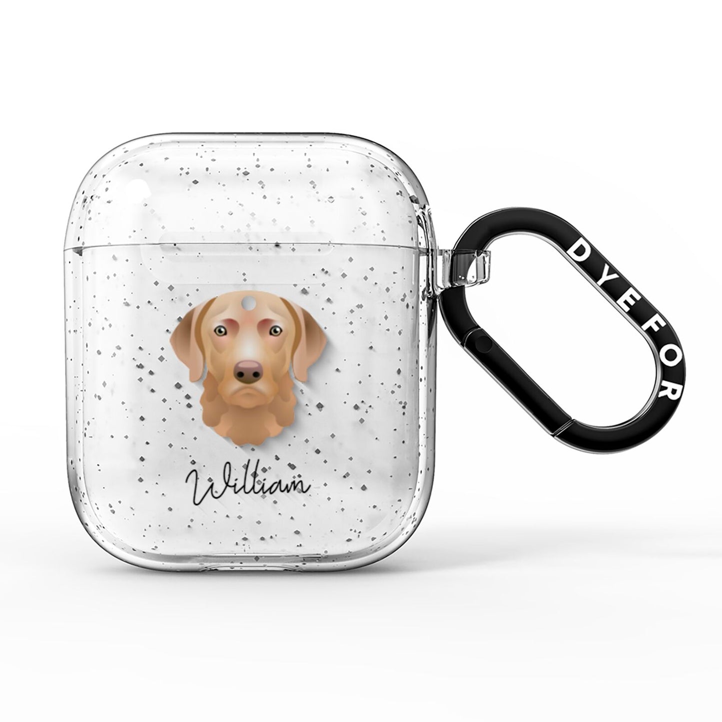 Chesapeake Bay Retriever Personalised AirPods Glitter Case