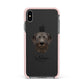 Chesapeake Bay Retriever Personalised Apple iPhone Xs Max Impact Case Pink Edge on Black Phone