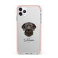 Chesapeake Bay Retriever Personalised iPhone 11 Pro Max Impact Pink Edge Case