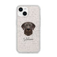 Chesapeake Bay Retriever Personalised iPhone 14 Glitter Tough Case Starlight