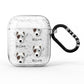Chi Staffy Bull Icon with Name AirPods Glitter Case