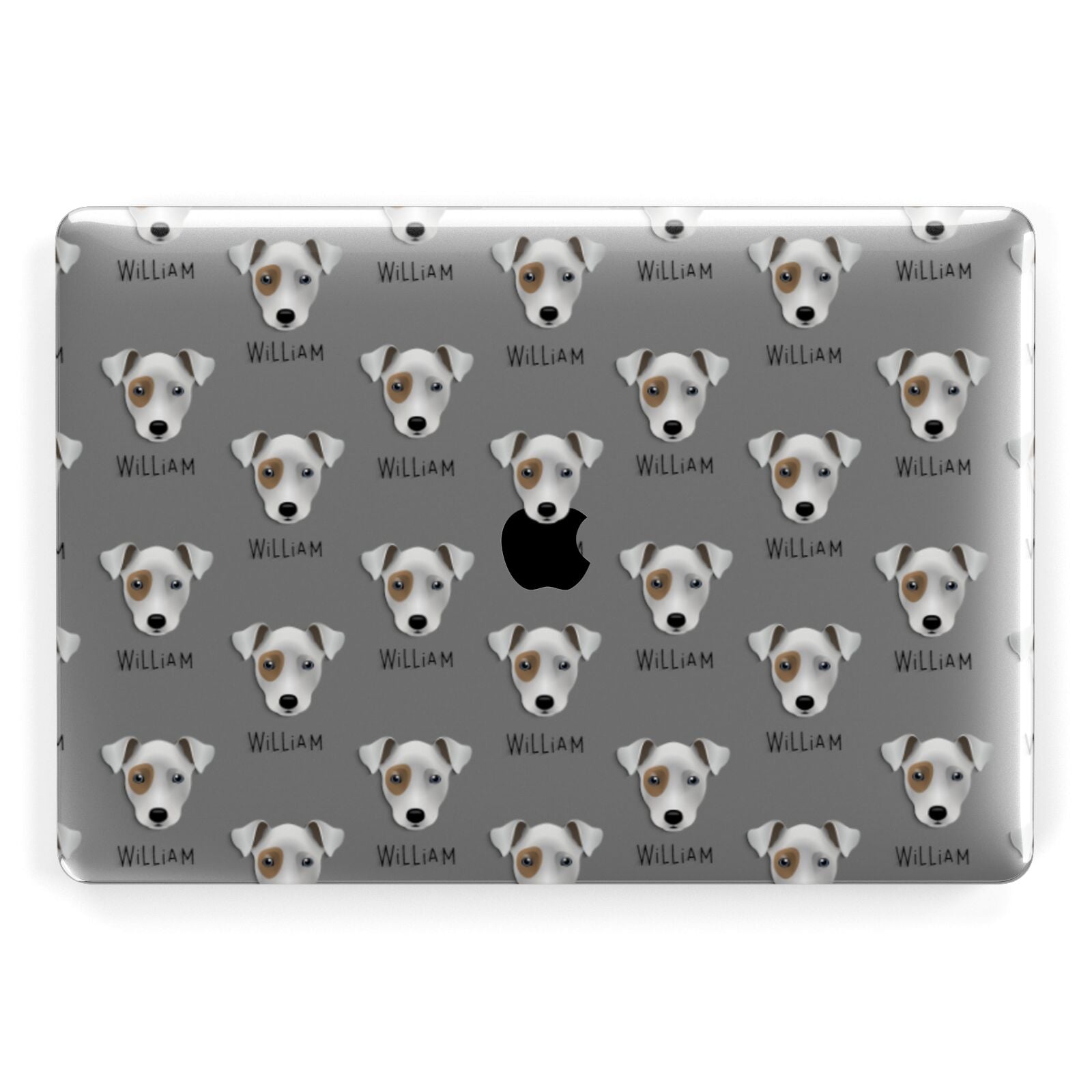 Chi Staffy Bull Icon with Name Apple MacBook Case