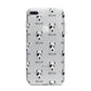 Chi Staffy Bull Icon with Name iPhone 7 Plus Bumper Case on Silver iPhone