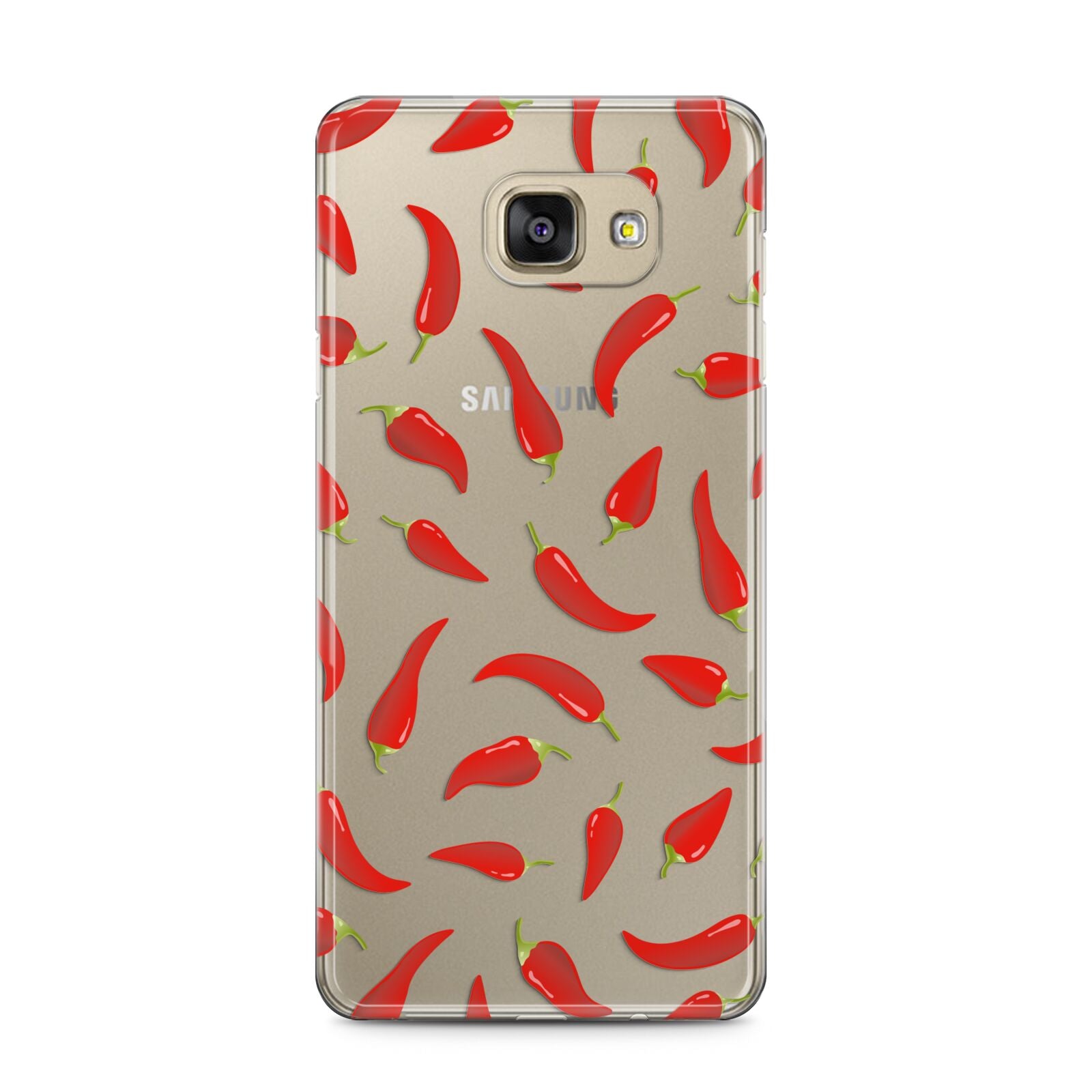 Chilli Pepper Samsung Galaxy A5 2016 Case on gold phone
