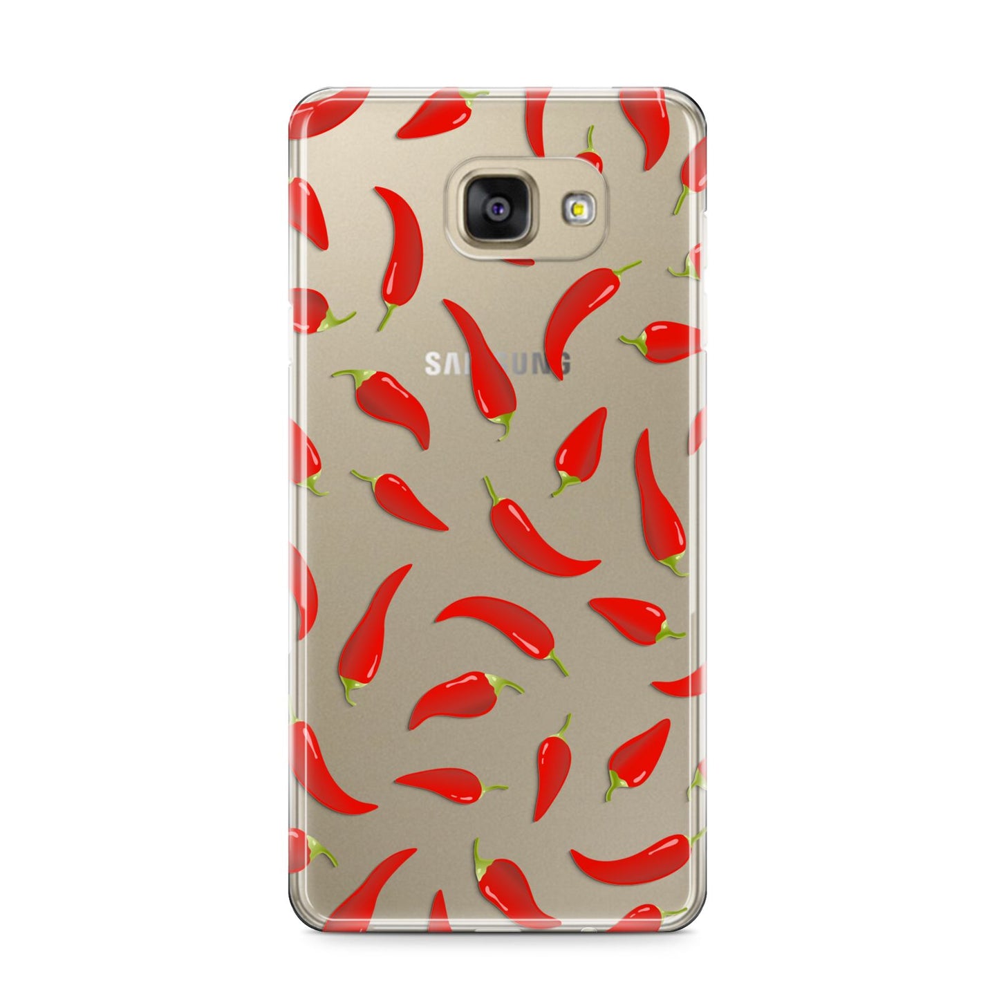 Chilli Pepper Samsung Galaxy A9 2016 Case on gold phone