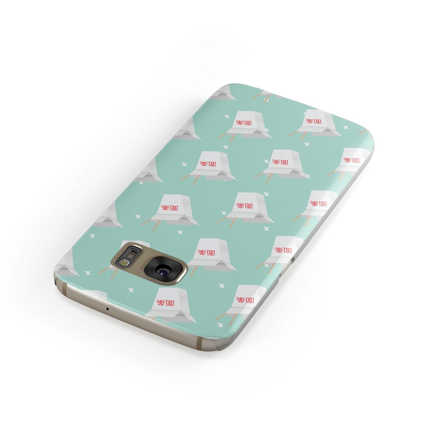 Chinese Takeaway Pattern Samsung Galaxy Case Front Close Up