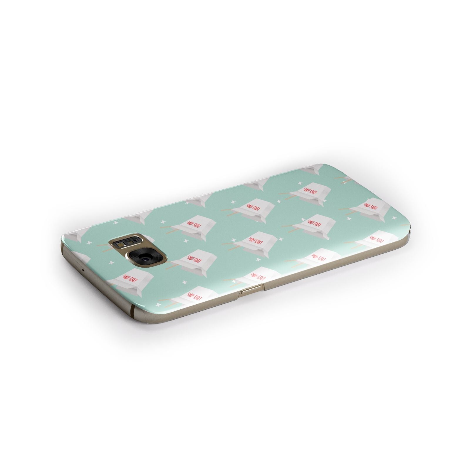 Chinese Takeaway Pattern Samsung Galaxy Case Side Close Up