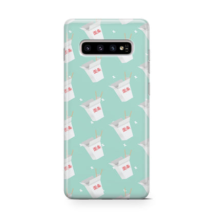 Chinese Takeaway Pattern Samsung Galaxy S10 Case