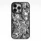 Chinese Tiger iPhone 13 Pro Black Impact Case on Silver phone