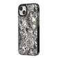 Chinese Tiger iPhone 14 Plus Black Impact Case Side Angle on Silver phone