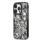 Chinese Tiger iPhone 14 Pro Black Impact Case Side Angle on Silver phone