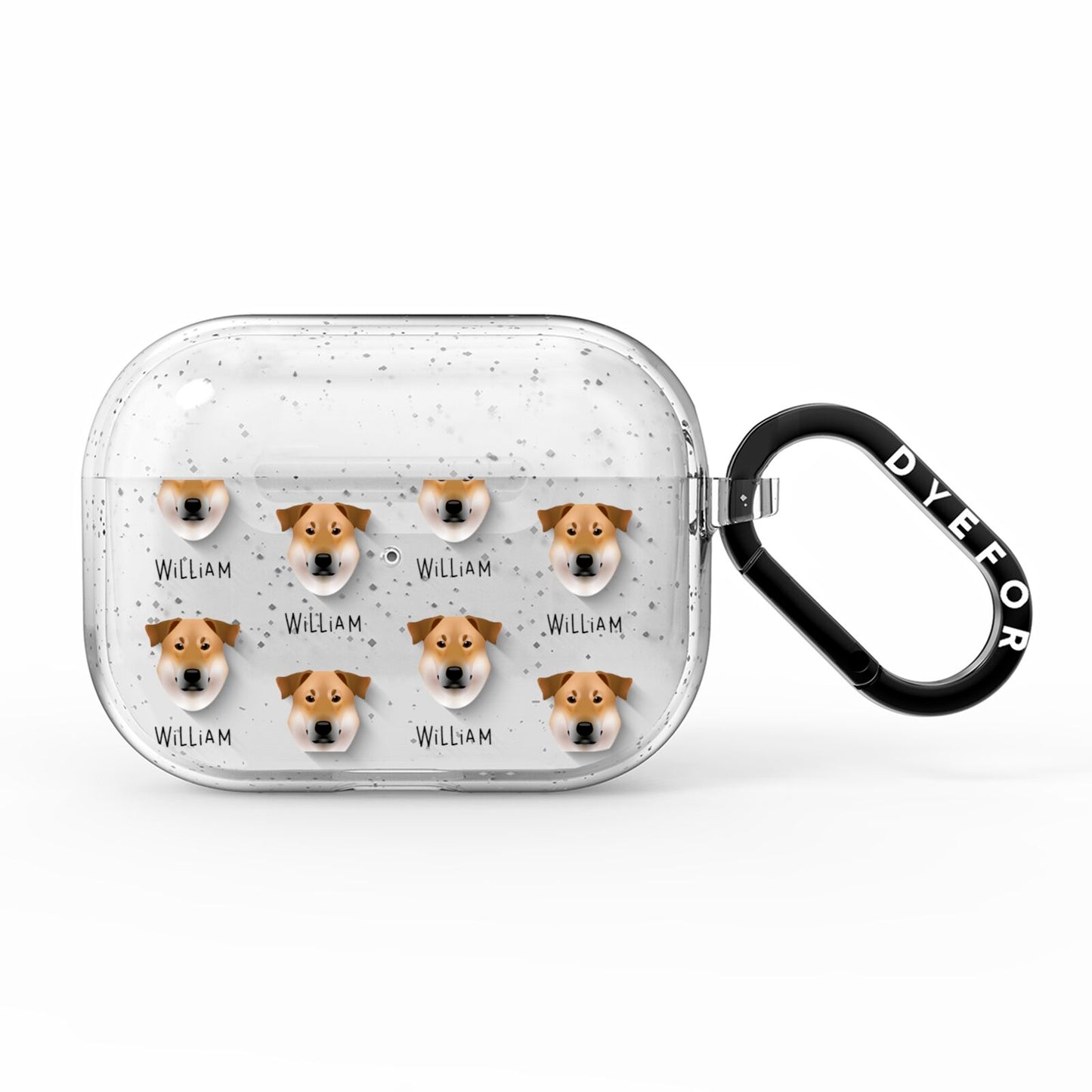 Chinook Icon with Name AirPods Pro Glitter Case