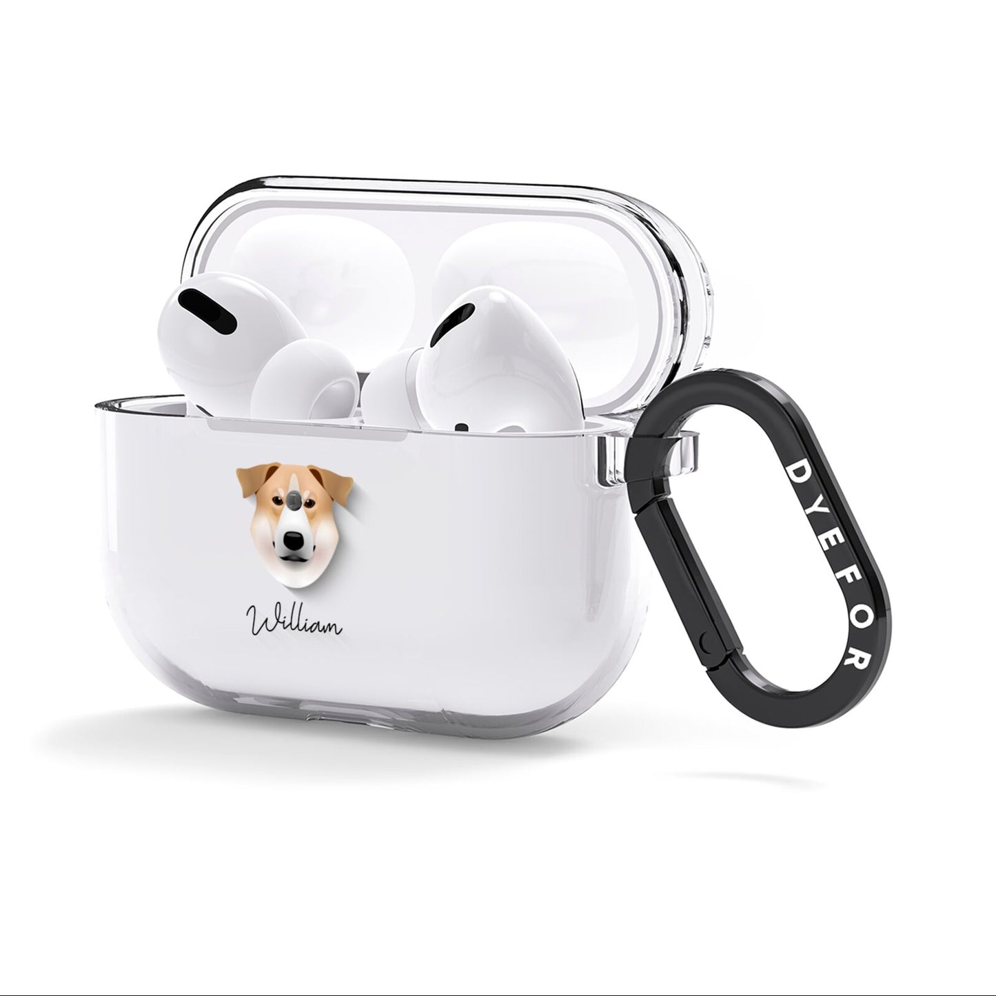 Chinook Personalised AirPods Clear Case 3rd Gen Side Image