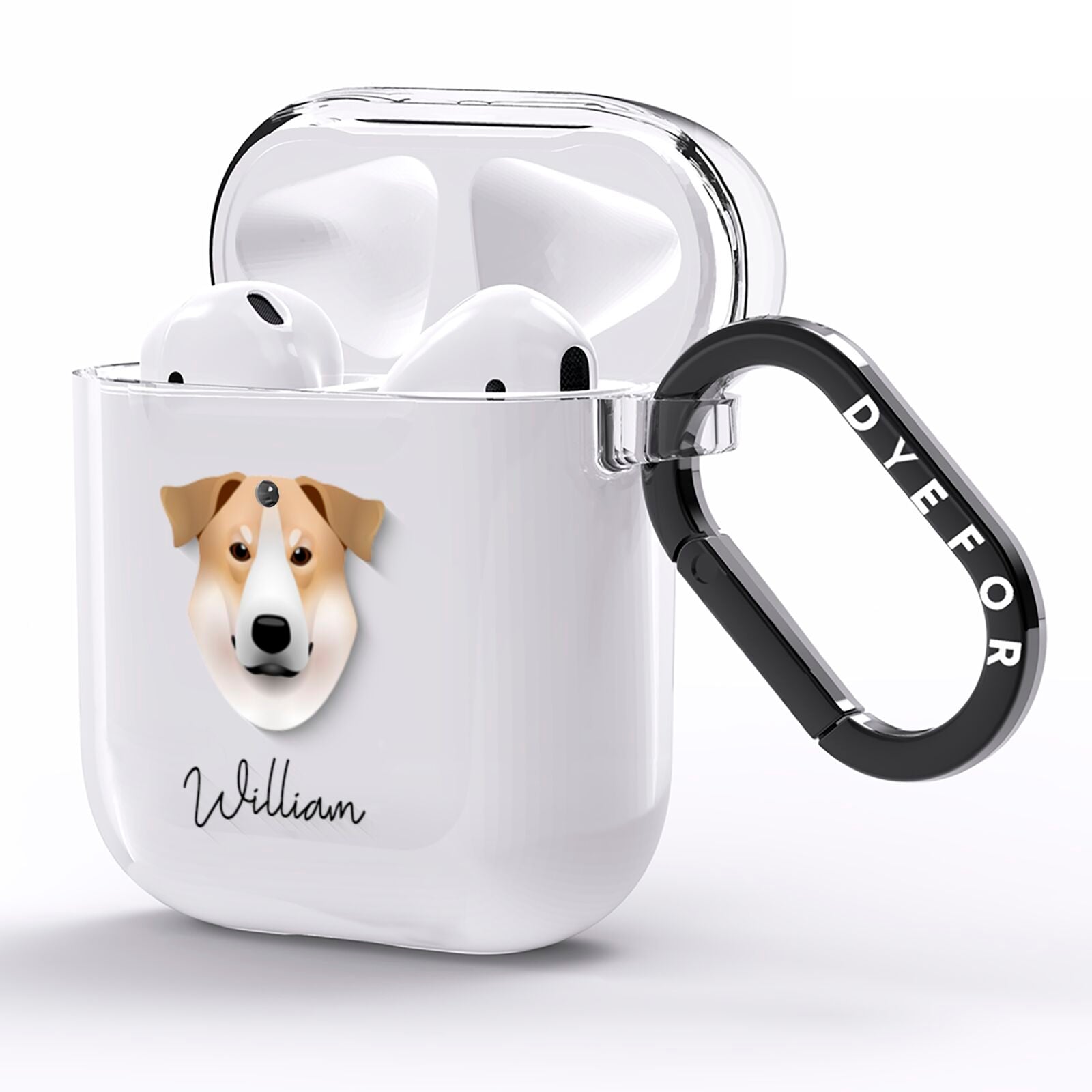 Chinook Personalised AirPods Clear Case Side Image