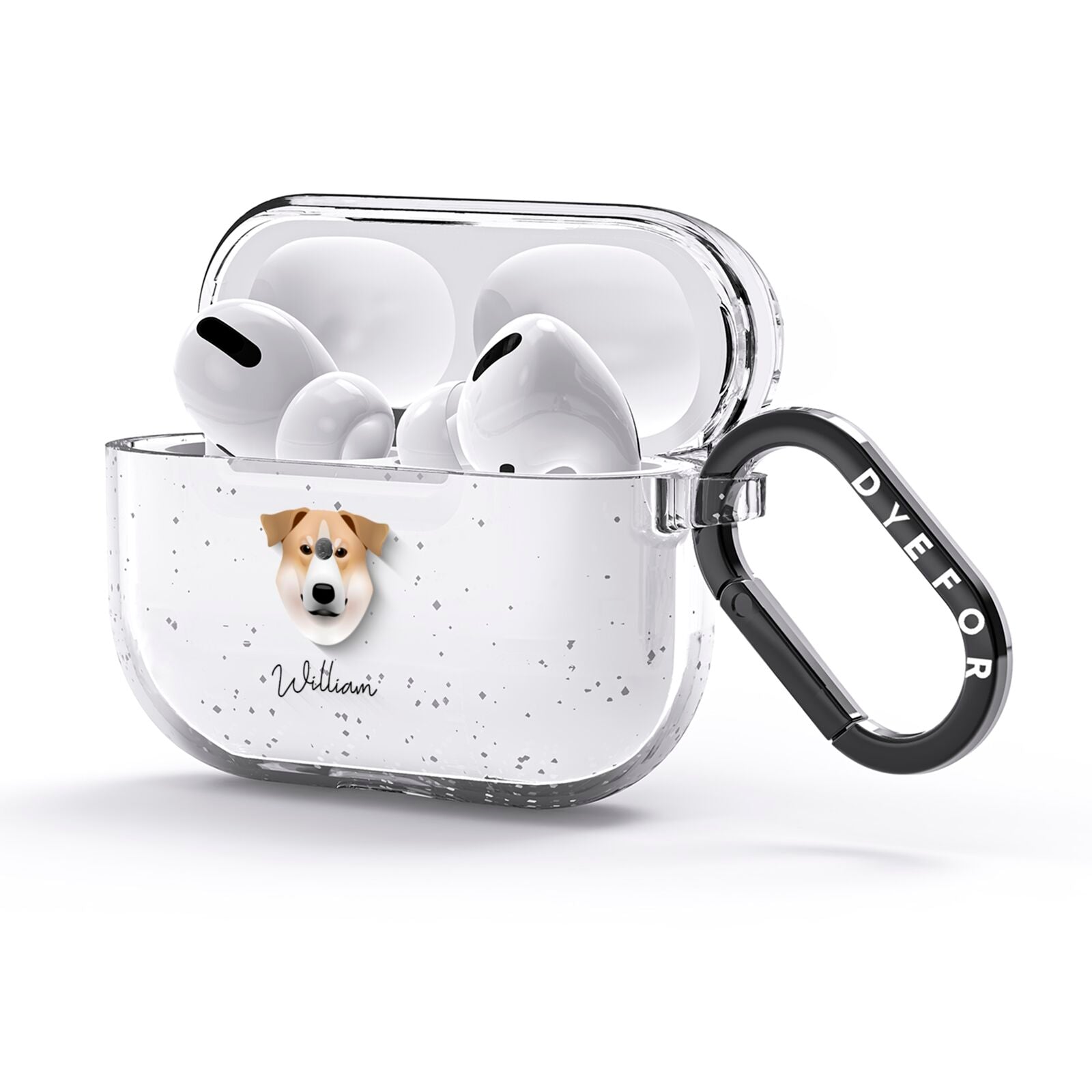 Chinook Personalised AirPods Glitter Case 3rd Gen Side Image