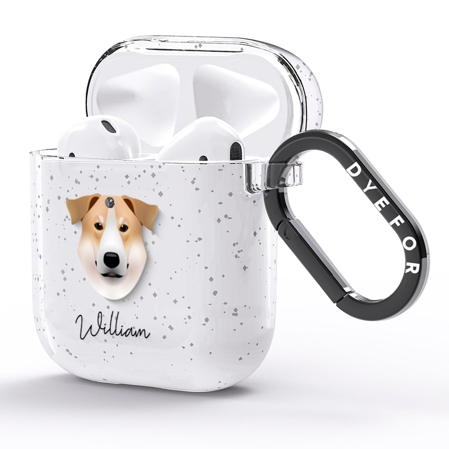 Chinook Personalised AirPods Glitter Case Side Image
