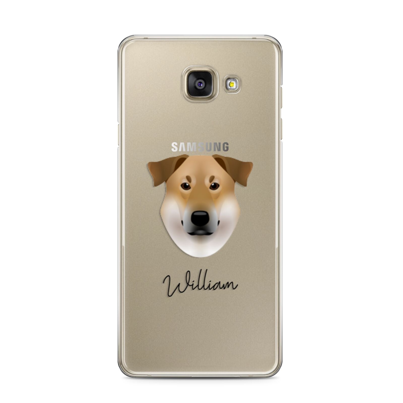 Chinook Personalised Samsung Galaxy A3 2016 Case on gold phone