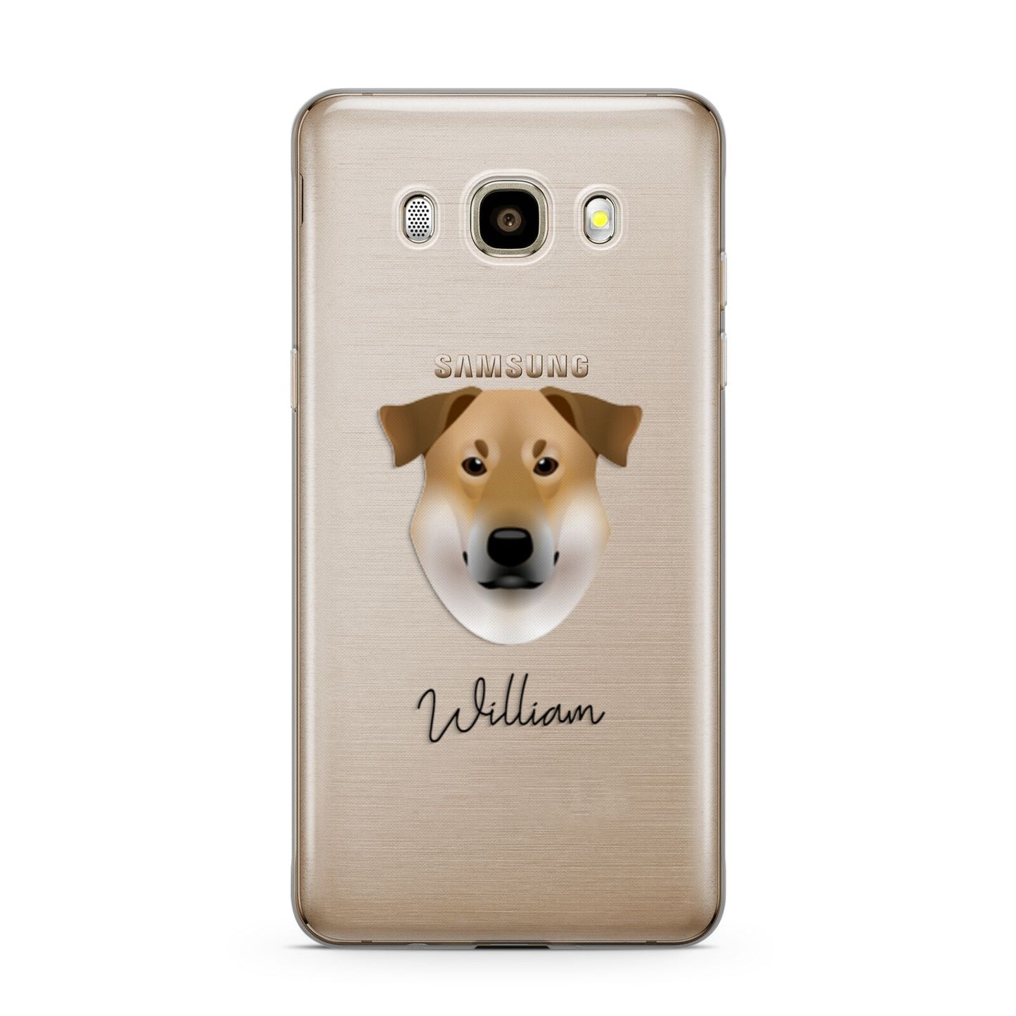 Chinook Personalised Samsung Galaxy J7 2016 Case on gold phone