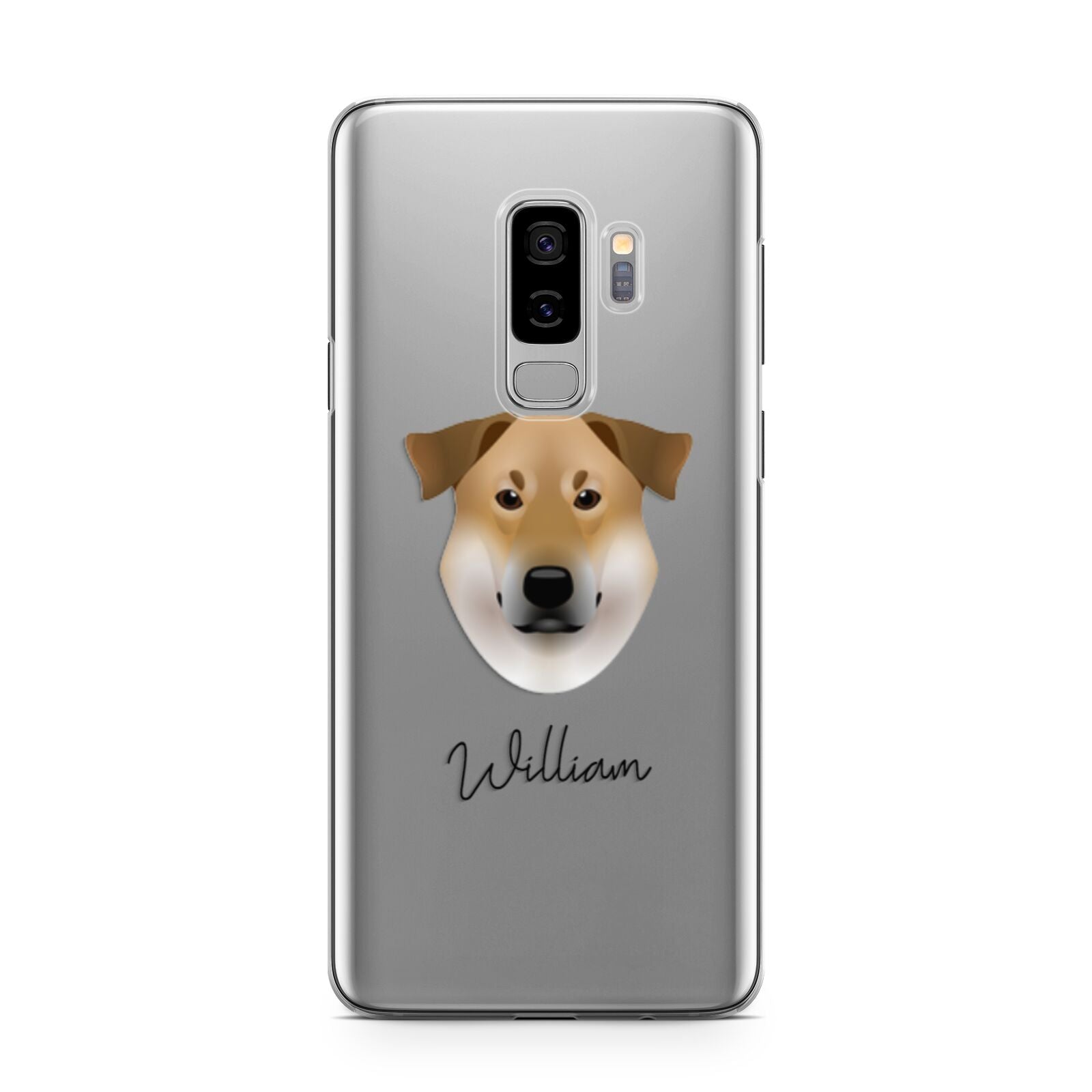 Chinook Personalised Samsung Galaxy S9 Plus Case on Silver phone