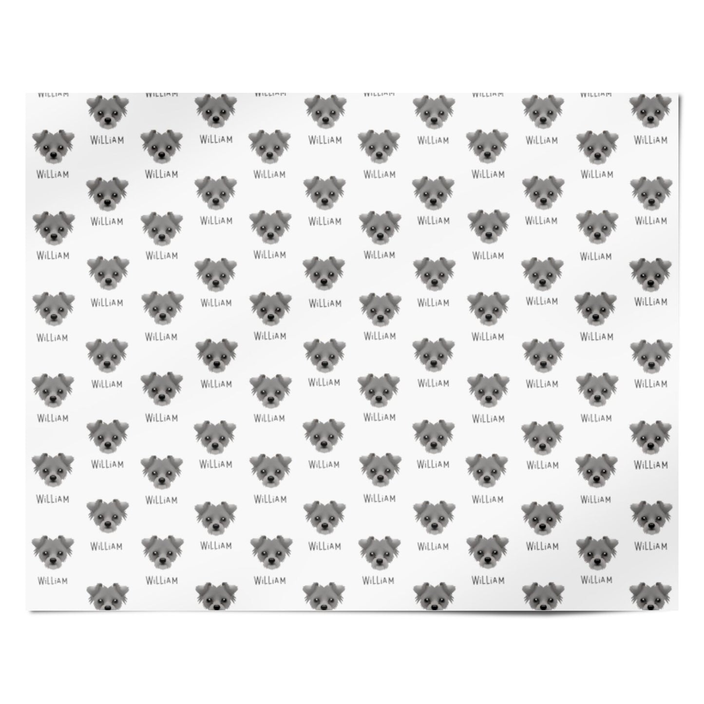 Chipoo Icon with Name Personalised Wrapping Paper Alternative