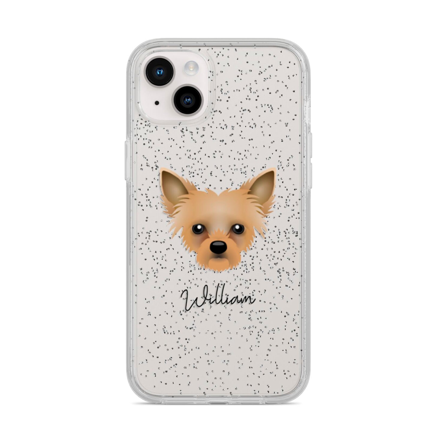 Chipoo Personalised iPhone 14 Plus Glitter Tough Case Starlight