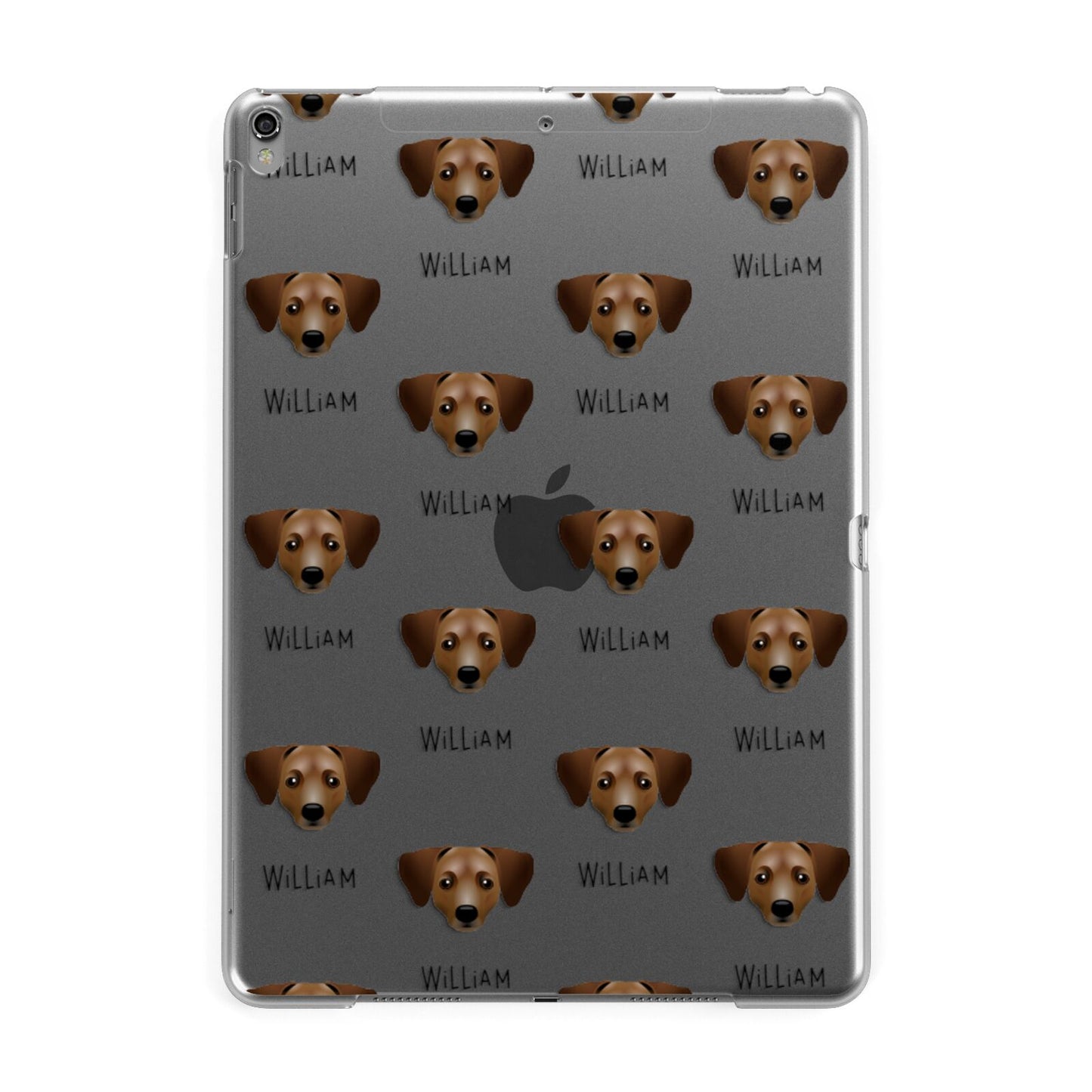 Chiweenie Icon with Name Apple iPad Grey Case