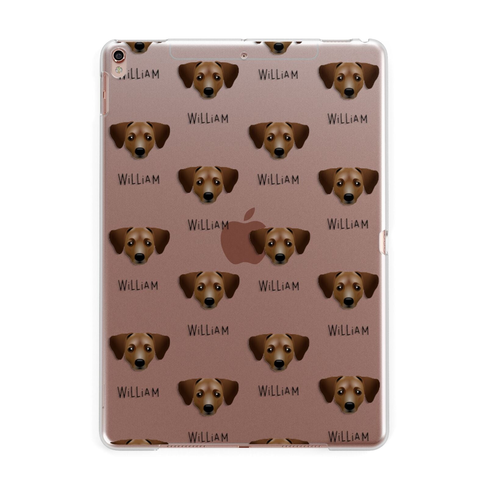 Chiweenie Icon with Name Apple iPad Rose Gold Case