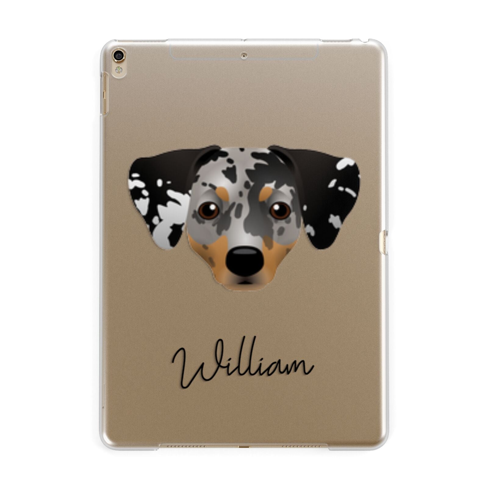 Chiweenie Personalised Apple iPad Gold Case