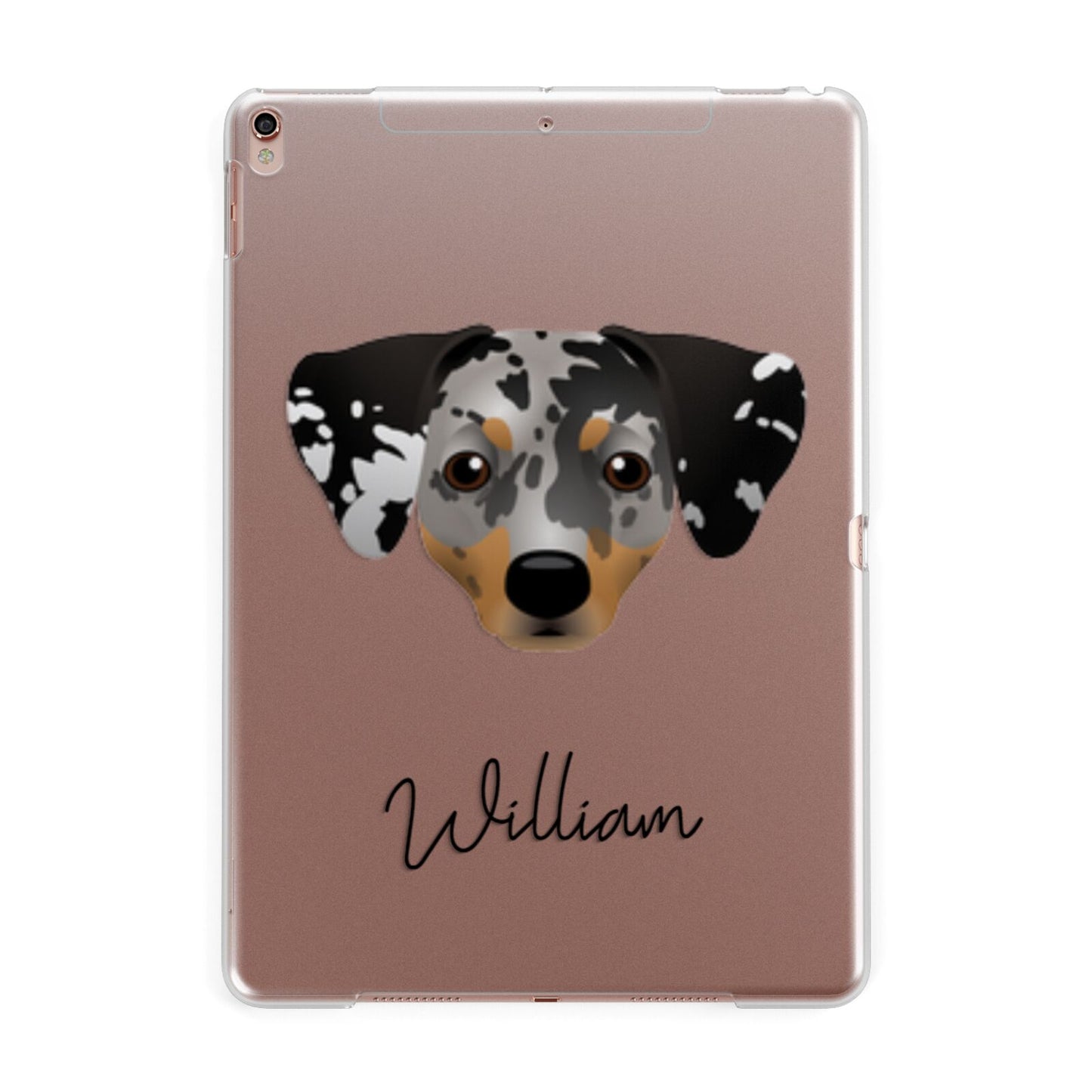 Chiweenie Personalised Apple iPad Rose Gold Case