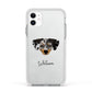 Chiweenie Personalised Apple iPhone 11 in White with White Impact Case