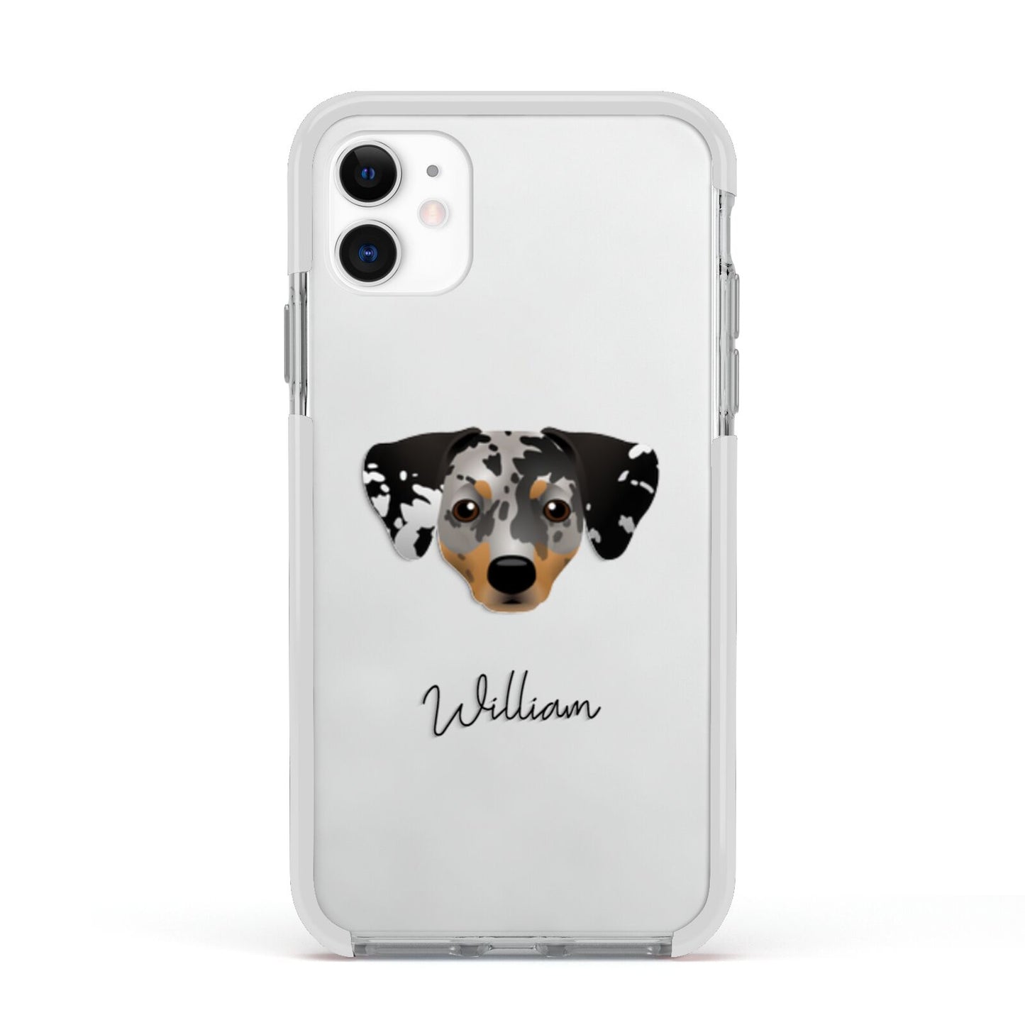 Chiweenie Personalised Apple iPhone 11 in White with White Impact Case