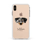 Chiweenie Personalised Apple iPhone Xs Max Impact Case White Edge on Gold Phone