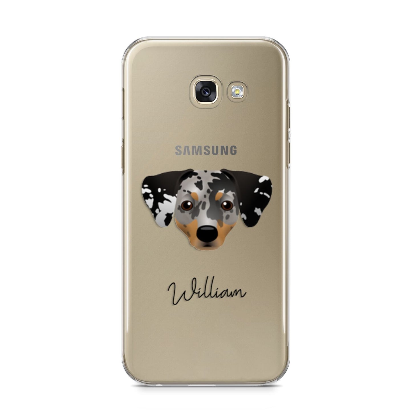 Chiweenie Personalised Samsung Galaxy A5 2017 Case on gold phone